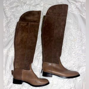 Tory Burch over the knee suede riding boot